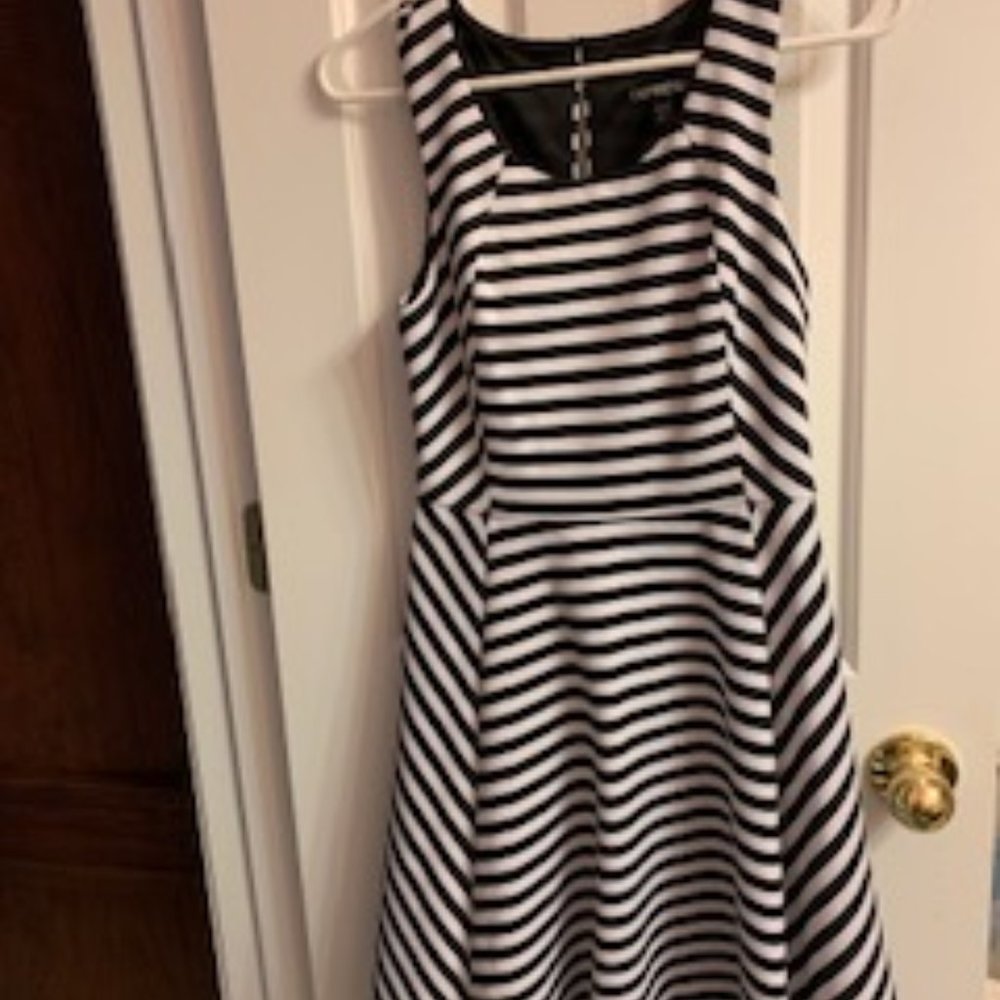 Black/White Striped Dress